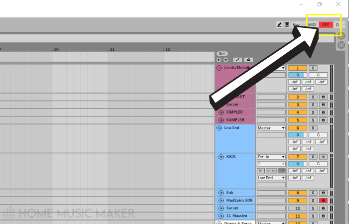 Ableton Audio Off Icon