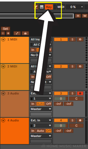 Ableton Key Mapping