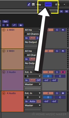 Ableton MIDI Mapping Button