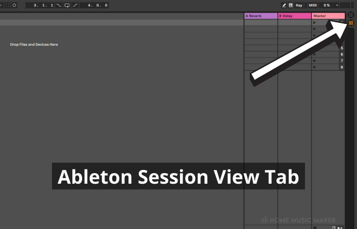 Ableton Session View Tab