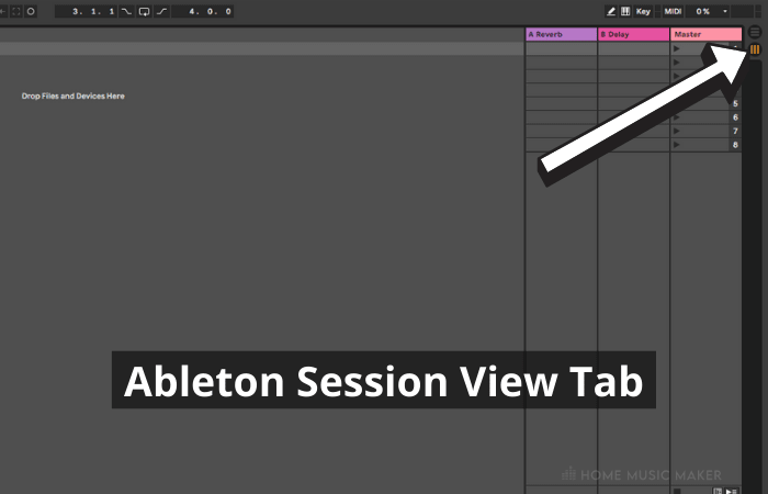 Ableton Session View Tab