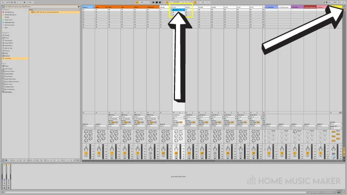 Ableton View Waveform in Session View