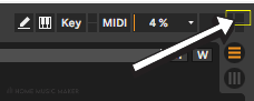 Ableton square flashes when MIDI key is Pressed