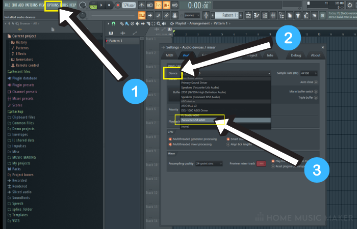 Access Violation At Address In FL Studio Change Device In Audio settings