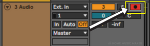 Arm track button on Ableton