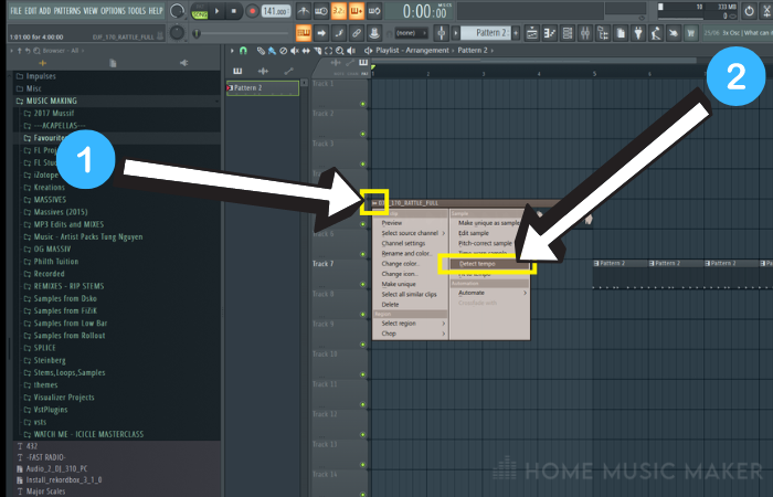 Detect Tempo of Samples In FL Studio
