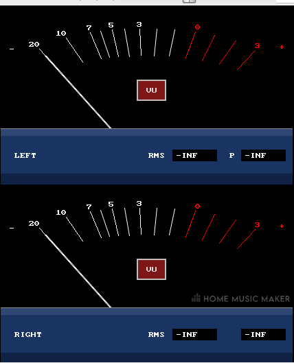 REAPER JSVU Meter Two Channels