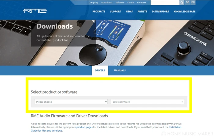 RME Driver Downloads