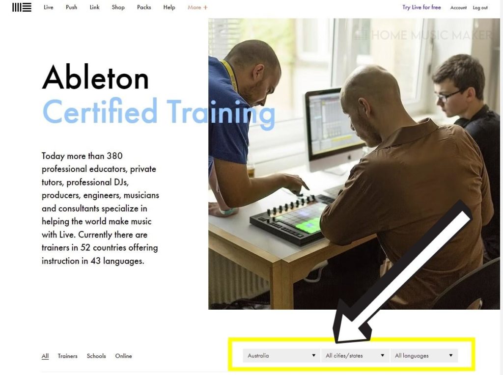 Ableton Certified Training Locations