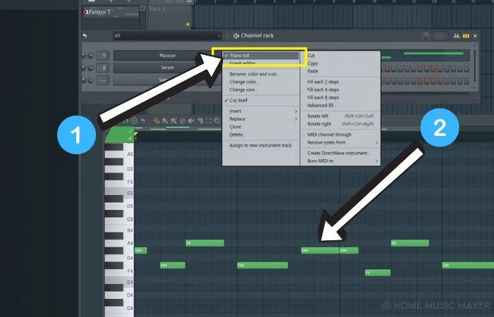 How Can I Copy And Paste Channel Rack Patterns in FL Studio Input MIDI data