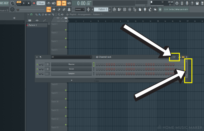 Resizing The Channel Rack In FL Studio