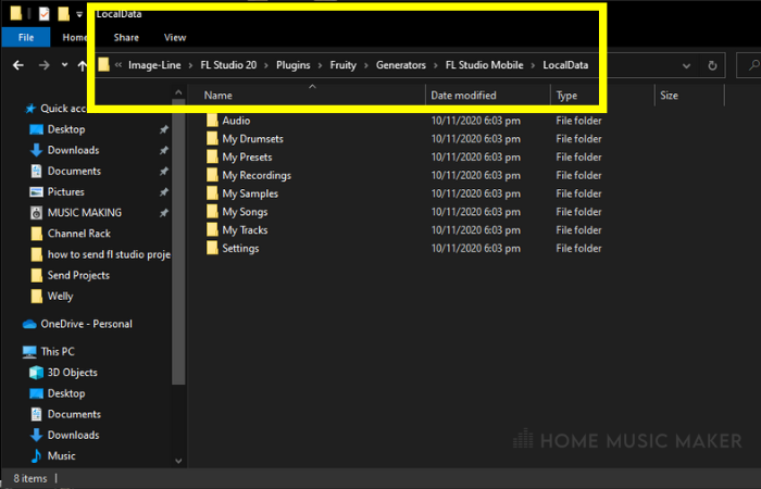 Detailed File Sharing Locate Data Folder In FL Studio