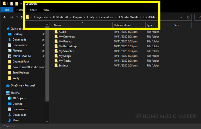 Detailed File Sharing Locate Data Folder In FL Studio