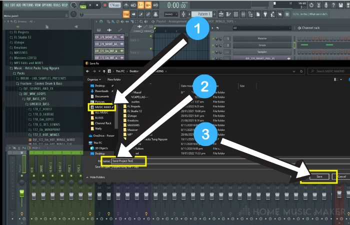 Location Name and Save In FL Studio