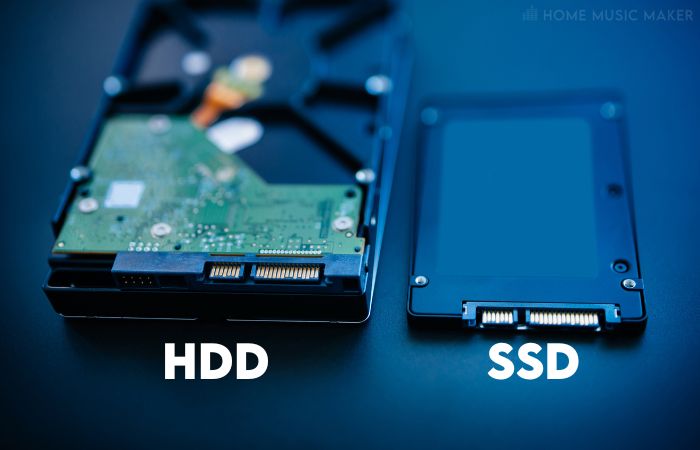 HDD and SSD side by side