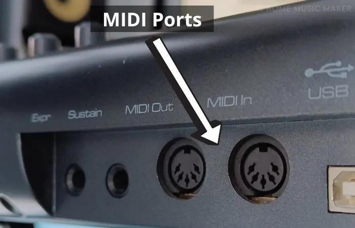 MIDI Ports On A MIDI Controller Keyboard