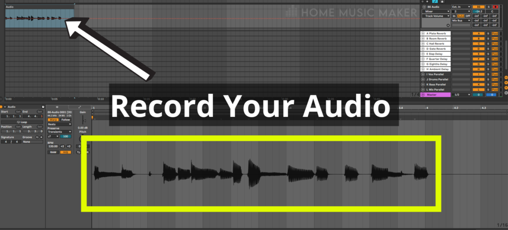 Record Your Audio Into Ableton