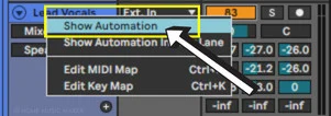 Show Automation In Ableton