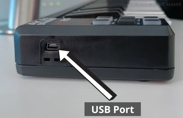 USB Port On MIDI Device