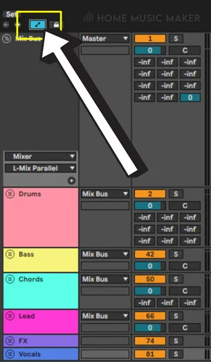 automation mode button in Ableton