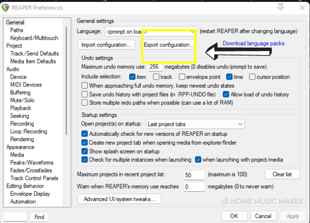 Preferences Window Preferences Window 1