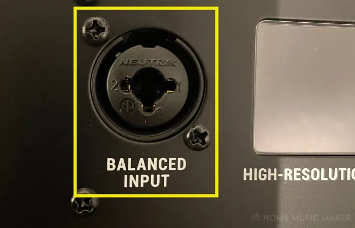 An XLRJack Combo Input On Studio Monitors