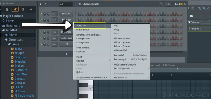 FL Studio Piano Roll