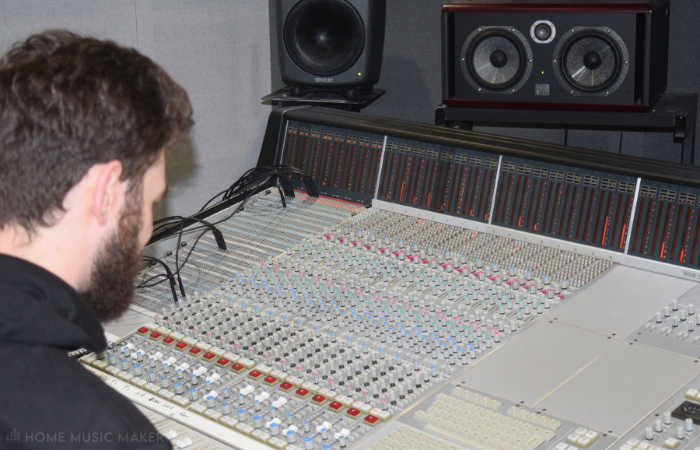 Man In Front Of A Mixing Desk