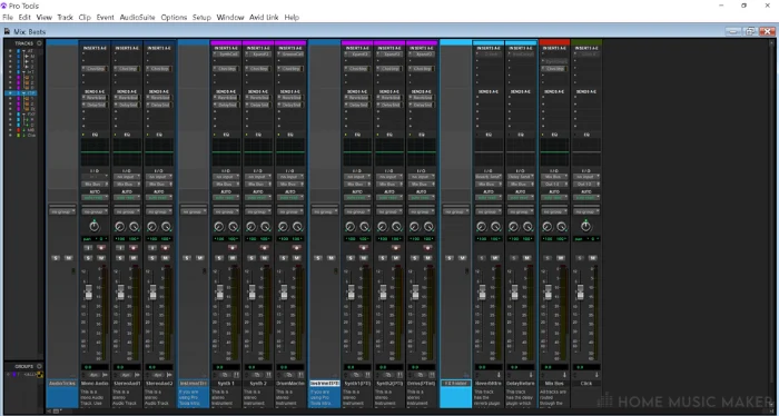 Pro Tools Mixing User Interface