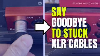 how to remove xlr cable from focusrite