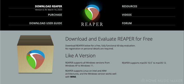 REAPER Download Page