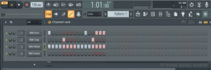 Drum Pattern In FL Studio