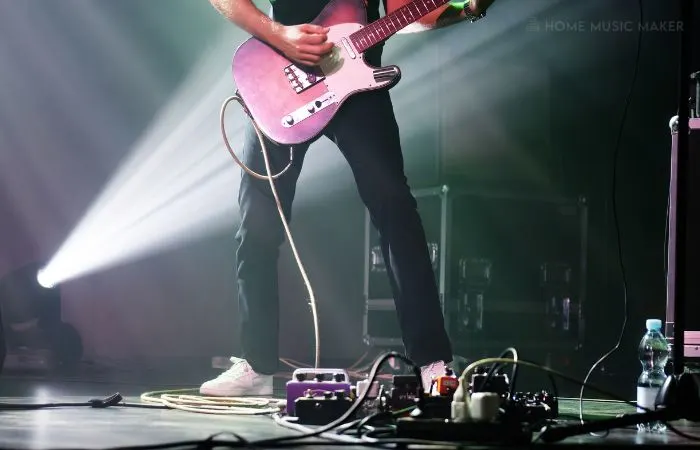 Man Playing Guitar Live On Stage