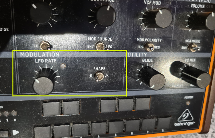 Modulation Section Of The Behringer Crave