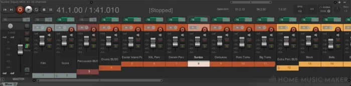 The Bottom Mixer In REAPER