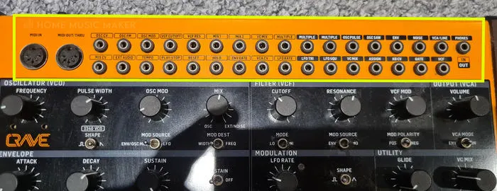 The Patch Bay On The Behringer Crave