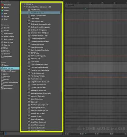 The Sampler Instances From The Soundfont